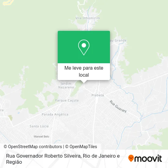 Rua Governador Roberto Silveira mapa