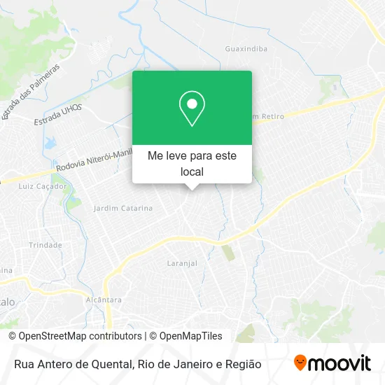Rua Antero de Quental mapa