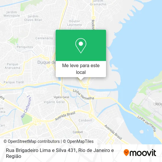 Rua Brigadeiro Lima e Silva 431 mapa