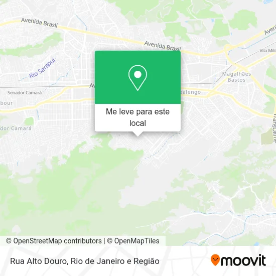 Rua Alto Douro mapa