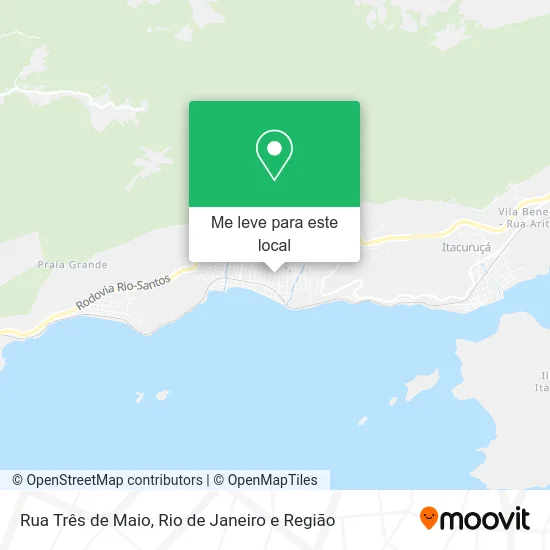 Rua Três de Maio mapa