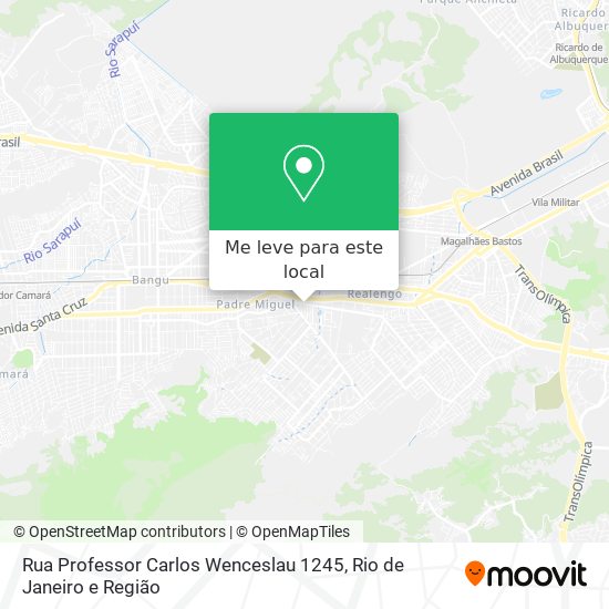 Rua Professor Carlos Wenceslau 1245 mapa
