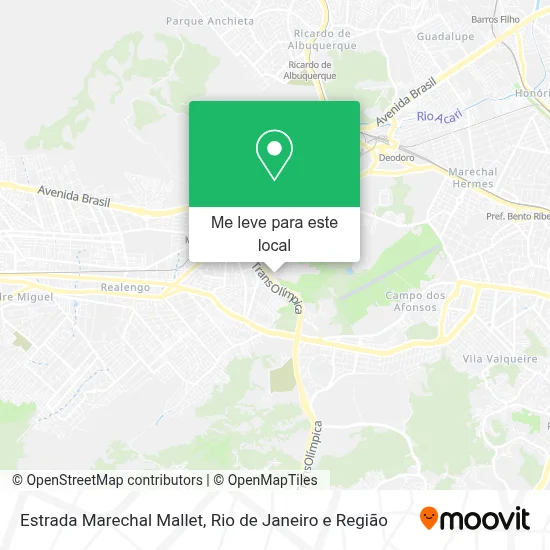 Estrada Marechal Mallet mapa