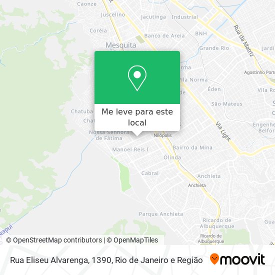 Rua Eliseu Alvarenga, 1390 mapa