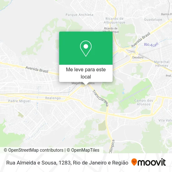 Rua Almeida e Sousa, 1283 mapa