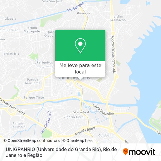 UNIGRANRIO (Universidade do Grande Rio) mapa