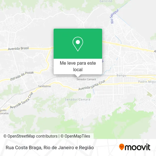 Rua Costa Braga mapa