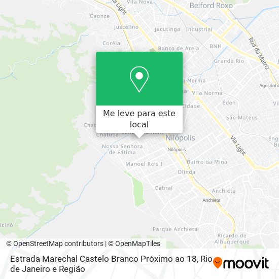 Estrada Marechal Castelo Branco Próximo ao 18 mapa