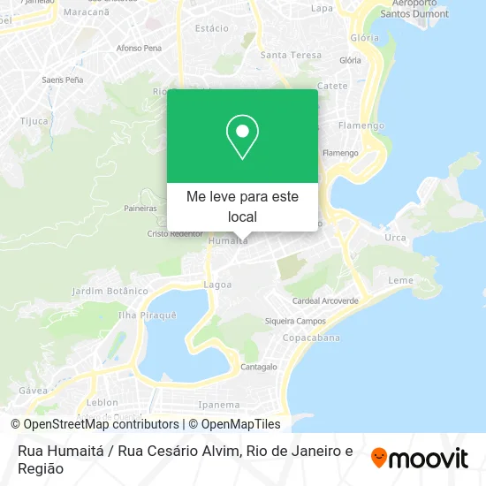 Rua Humaitá / Rua Cesário Alvim mapa