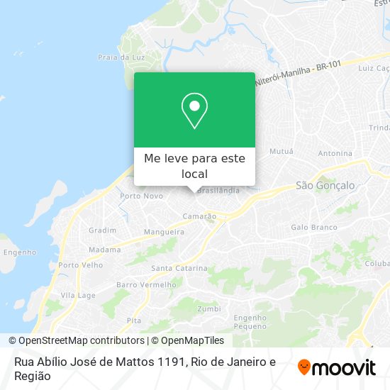 Rua Abílio José de Mattos 1191 mapa