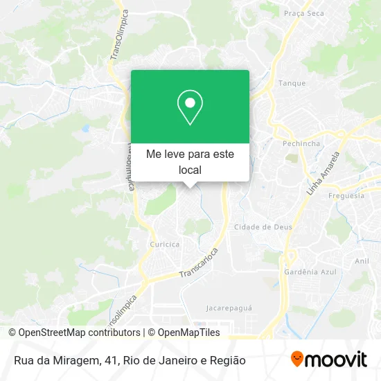 Rua da Miragem, 41 mapa