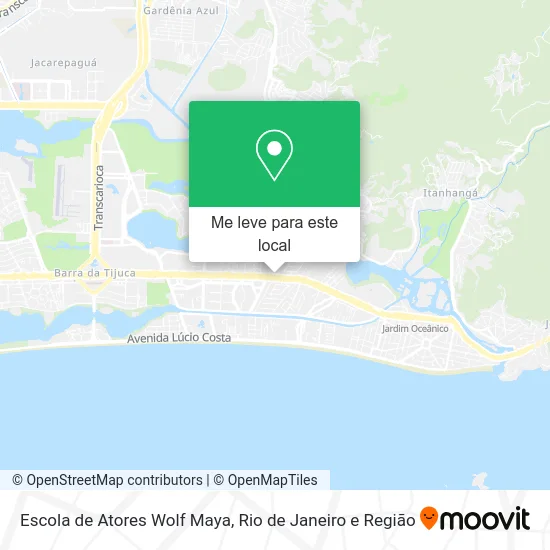 Escola de Atores Wolf Maya mapa