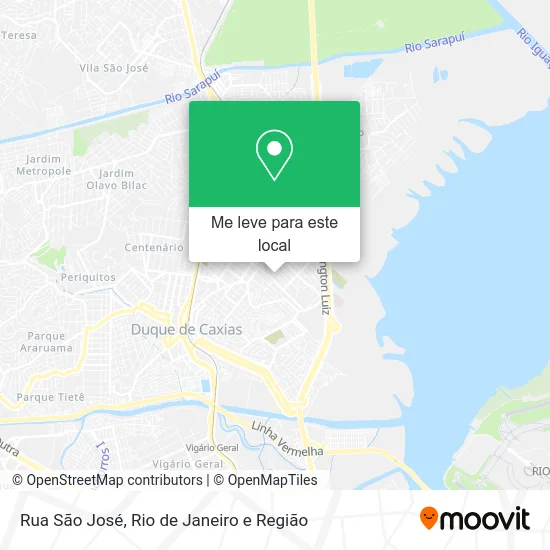 Rua São José mapa
