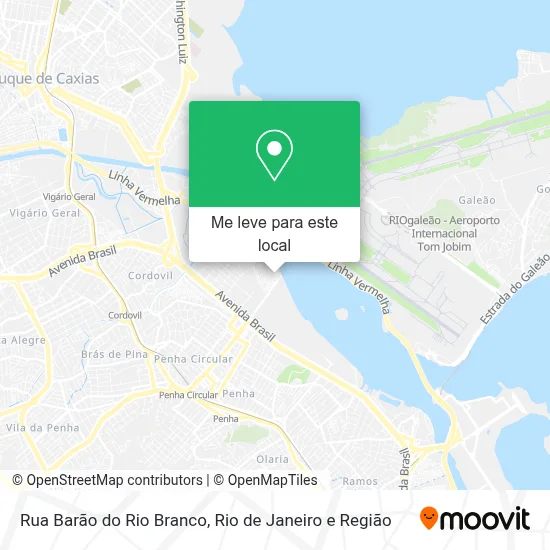 Rua Barão do Rio Branco mapa