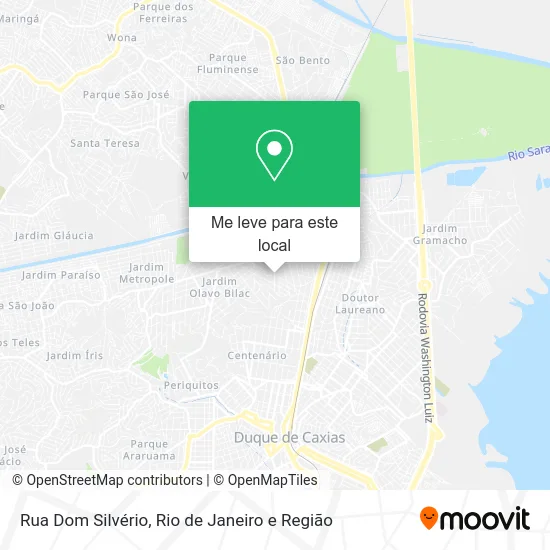 Rua Dom Silvério mapa