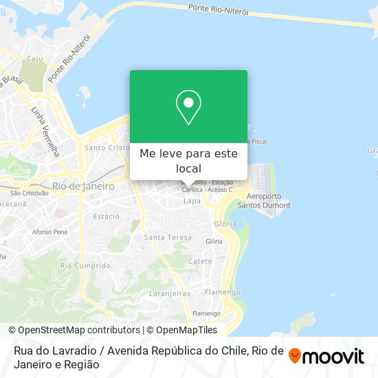 Rua do Lavradio / Avenida República do Chile mapa