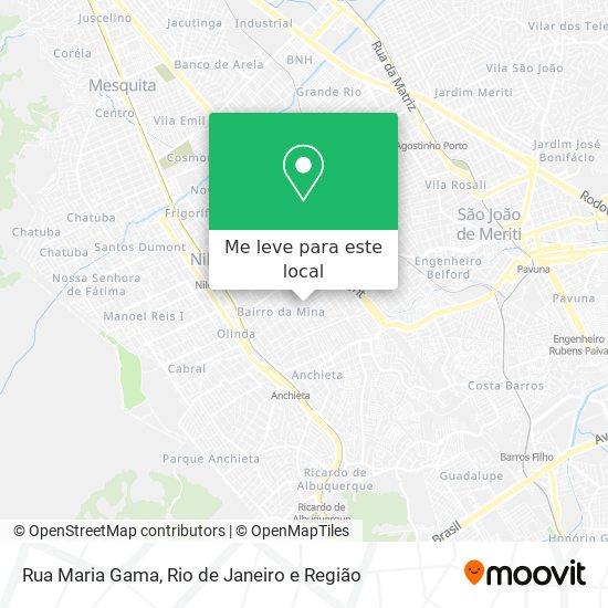Rua Maria Gama mapa