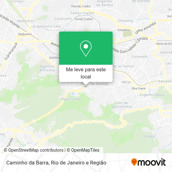 Caminho da Barra mapa