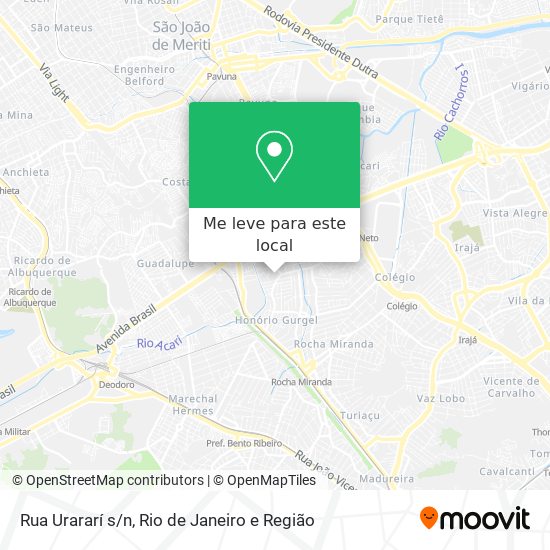 Rua Urararí s/n mapa
