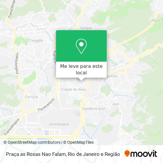 Praça as Rosas Nao Falam mapa