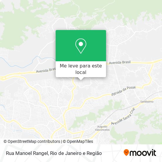 Rua Manoel Rangel mapa
