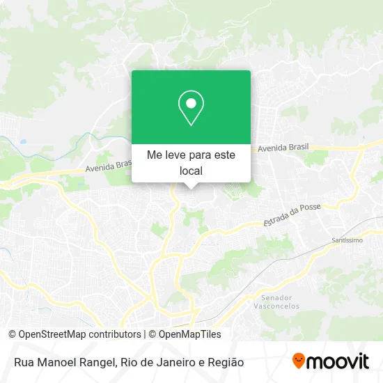 Rua Manoel Rangel mapa