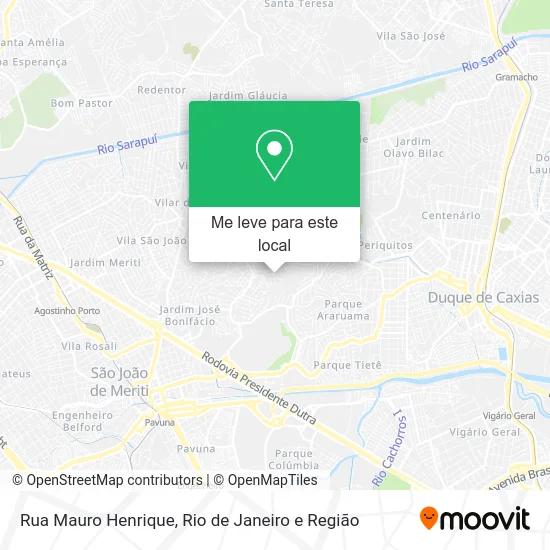 Rua Mauro Henrique mapa