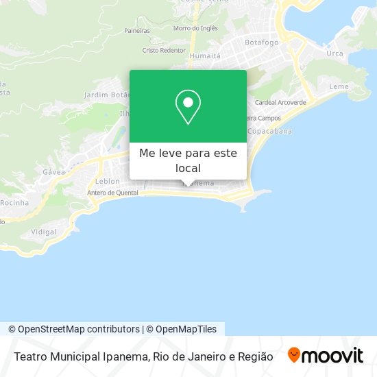 Teatro Municipal Ipanema mapa