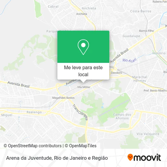 Arena da Juventude mapa