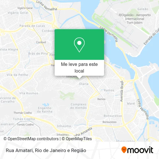 Rua Amatari mapa