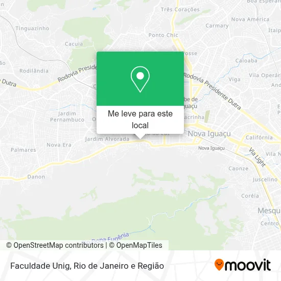 Faculdade Unig mapa