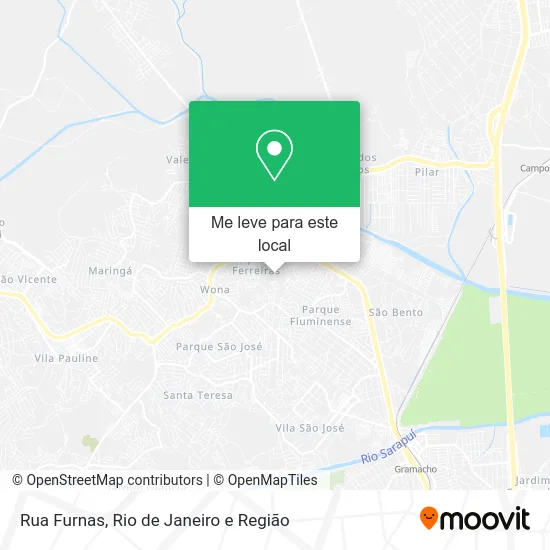 Rua Furnas mapa