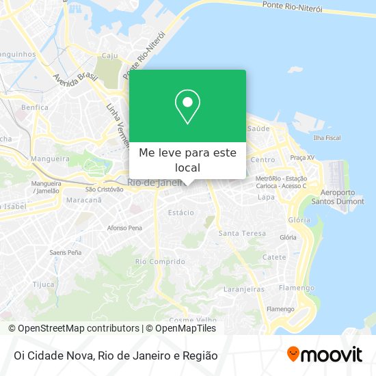Oi Cidade Nova mapa