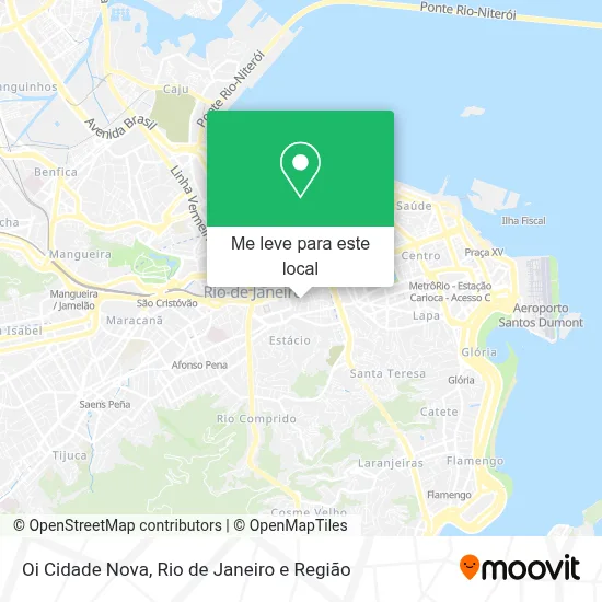 Oi Cidade Nova mapa