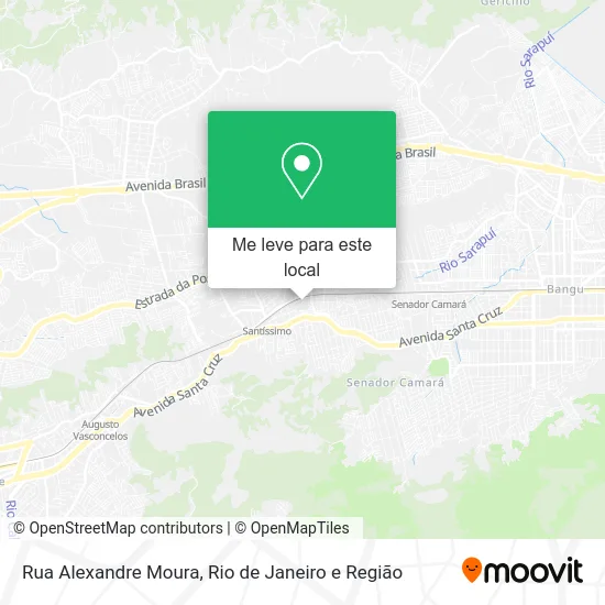 Rua Alexandre Moura mapa