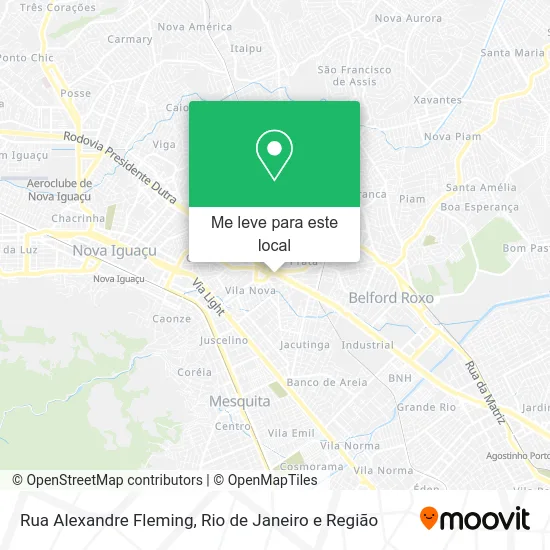 Rua Alexandre Fleming mapa