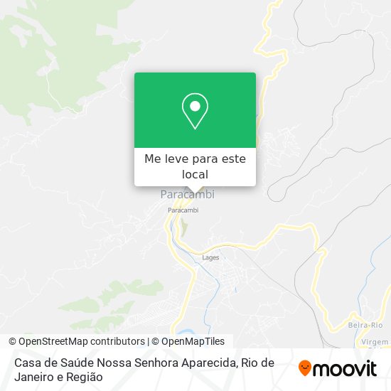 Casa de Saúde Nossa Senhora Aparecida mapa