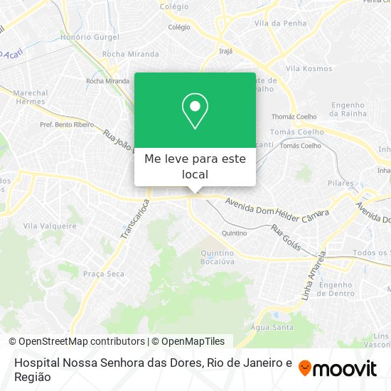 Hospital Nossa Senhora das Dores mapa