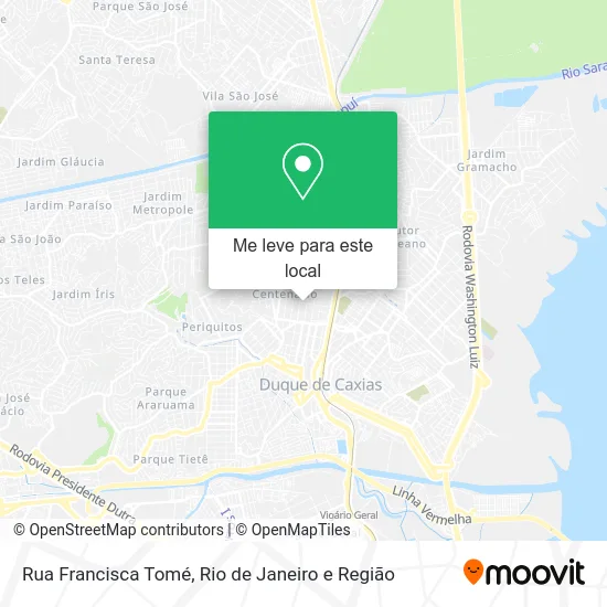 Rua Francisca Tomé mapa