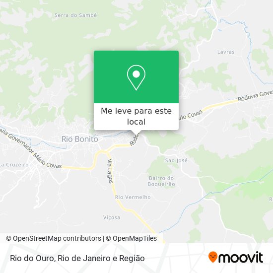 Rio do Ouro mapa