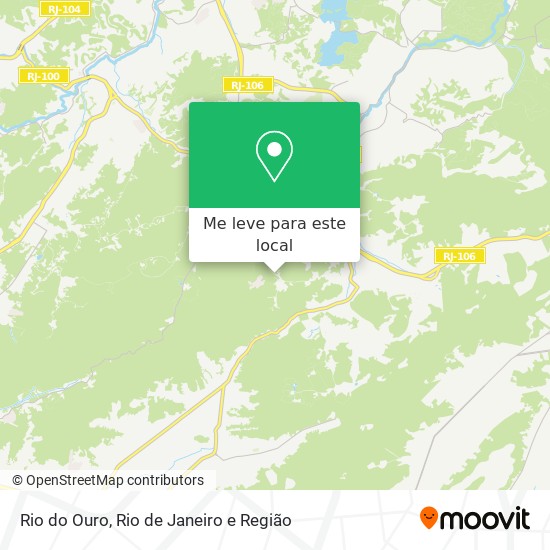 Rio do Ouro mapa