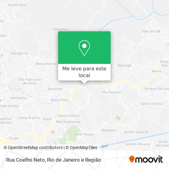 Rua Coelho Neto mapa