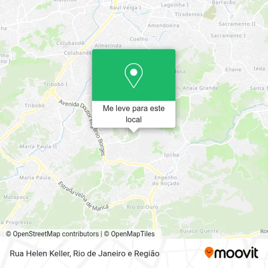 Rua Helen Keller mapa