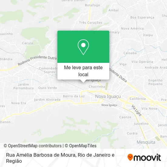 Rua Amélia Barbosa de Moura mapa
