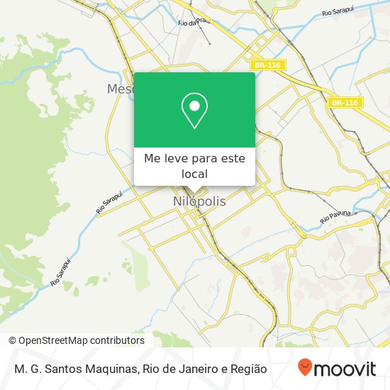 M. G. Santos Maquinas mapa