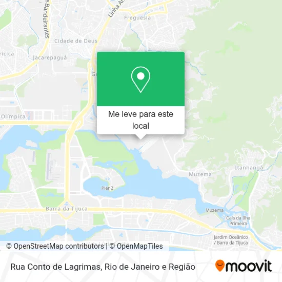 Rua Conto de Lagrimas mapa
