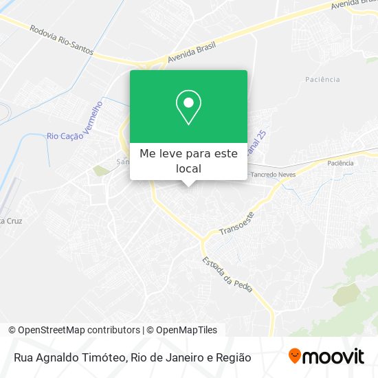 Rua Agnaldo Timóteo mapa