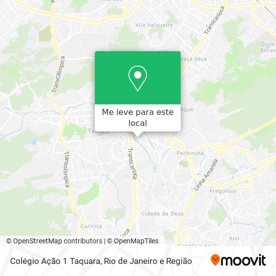 Colégio Ação 1 Taquara mapa