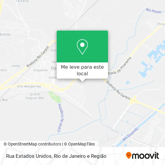 Rua Estados Unidos mapa