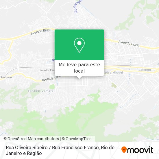 Rua Oliveira Ribeiro / Rua Francisco Franco mapa